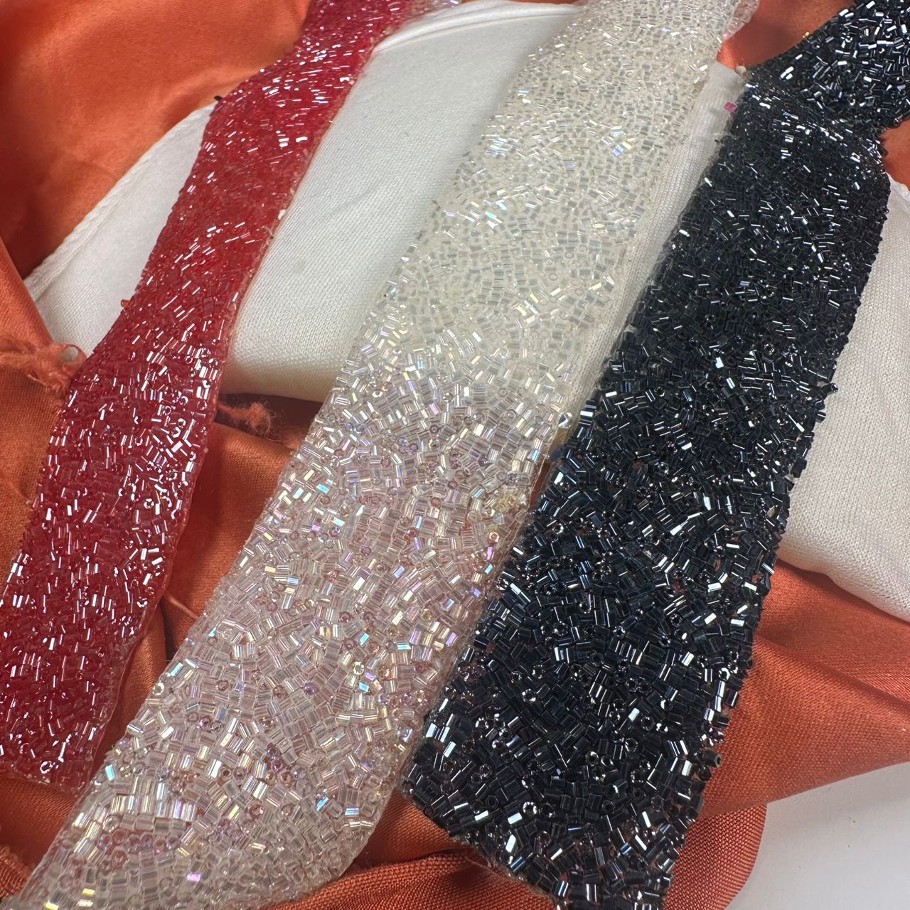 BEADED IRON ON TRIMMING