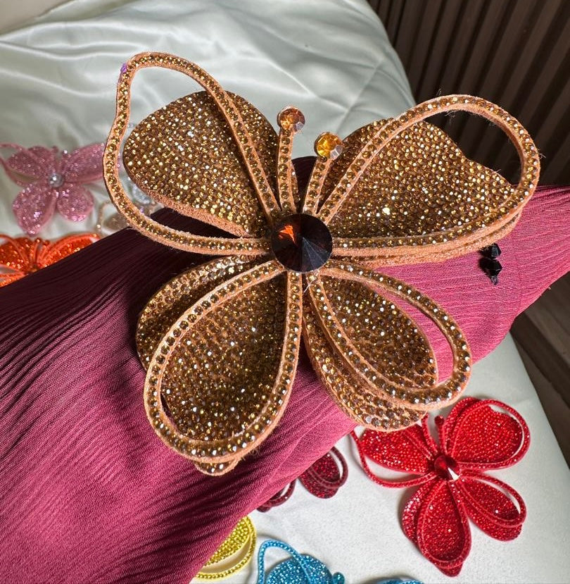 HALO RHINESTONE FLOWER
