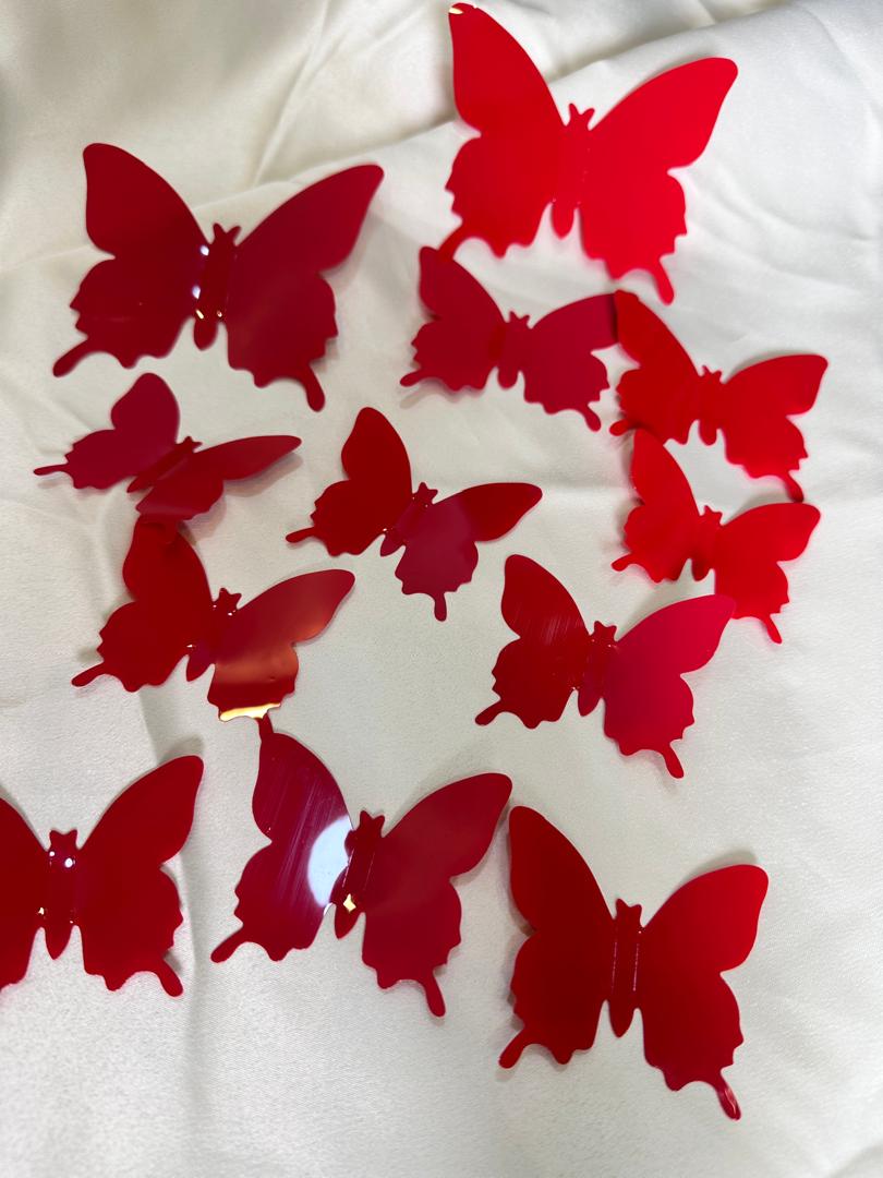 3D MIRROR SEQUIN BUTTERFLY
