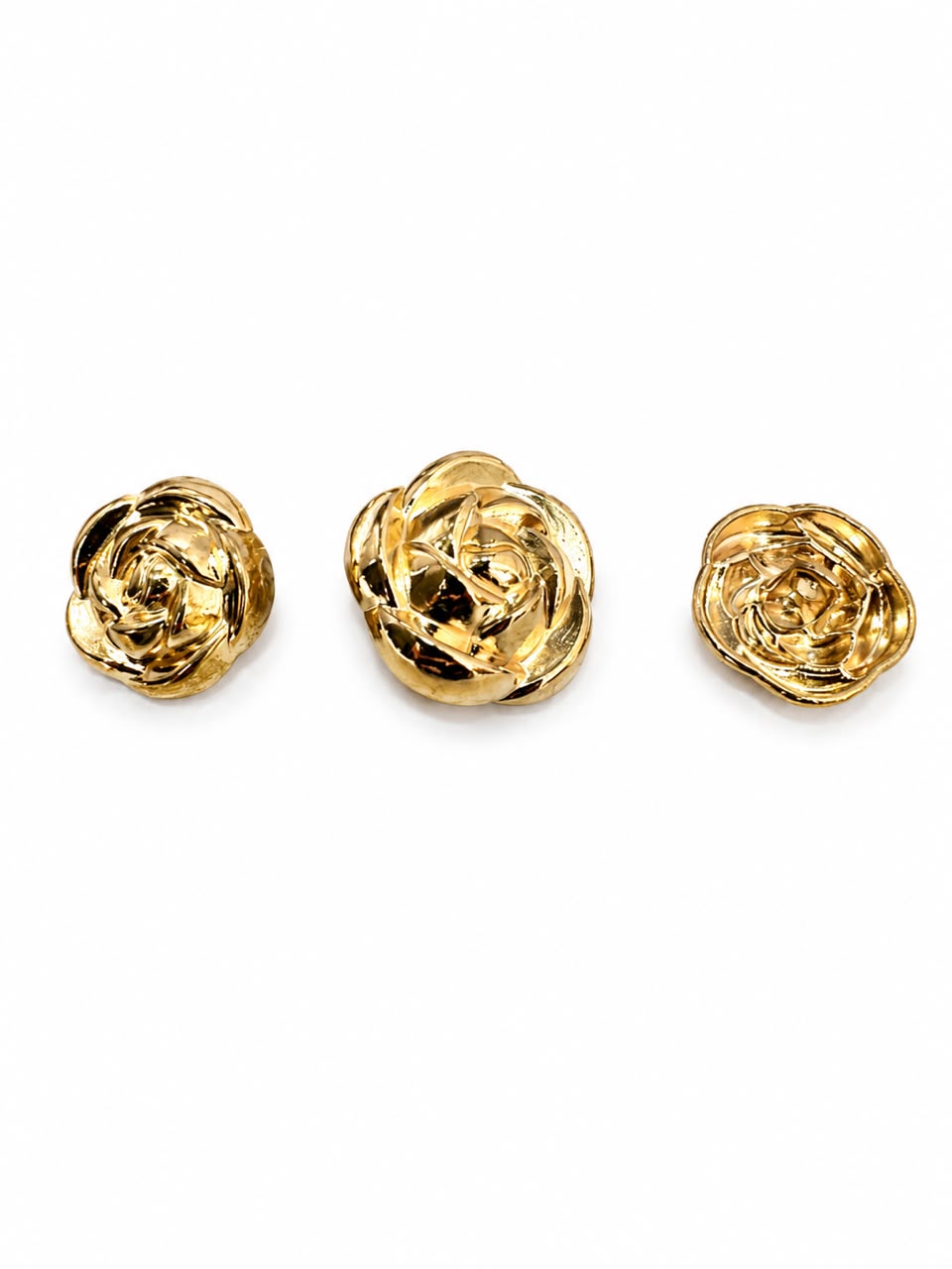 FLOWER METAL BUTTON