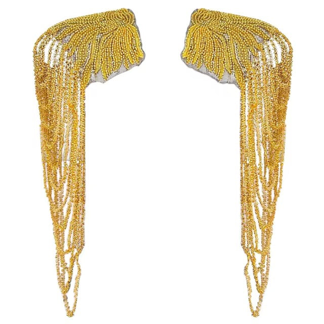 BIG BEADED ROPE APPLIQUE