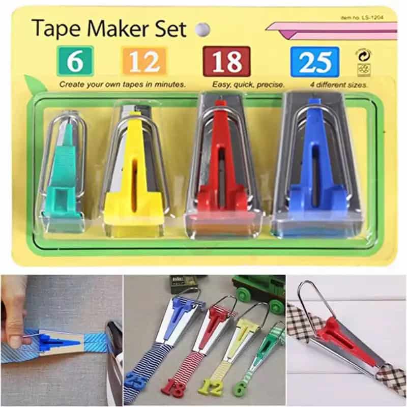 BIAS TAPE MAKER SET OF 4