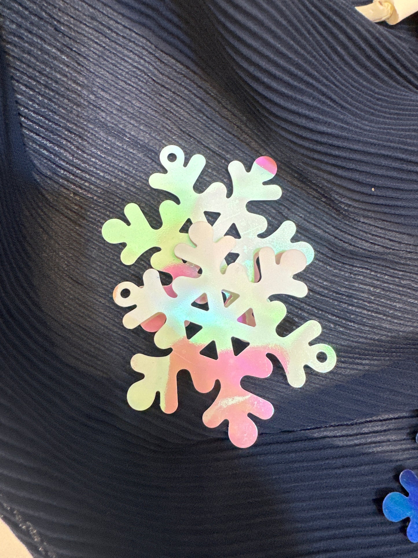 SNOW SHAPE SEQUIN APPLIQUE