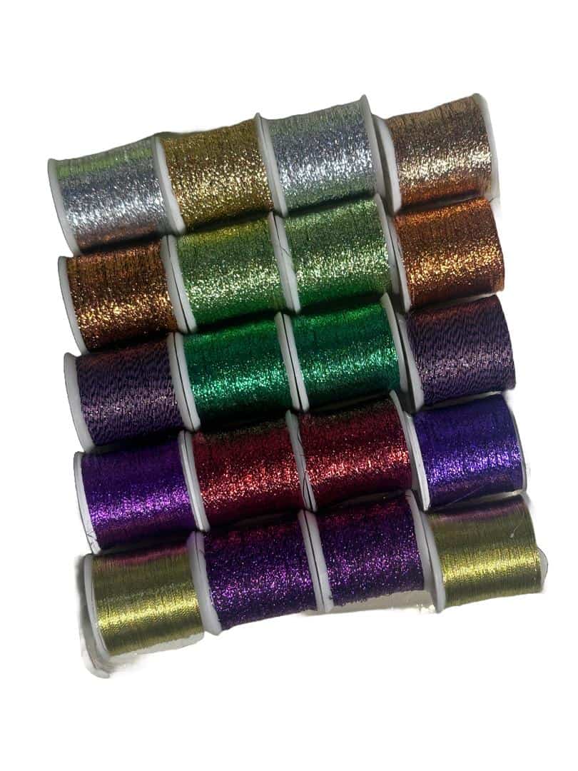 GLITTERING EMBROIDERY THREAD SET OF 20 PIECES