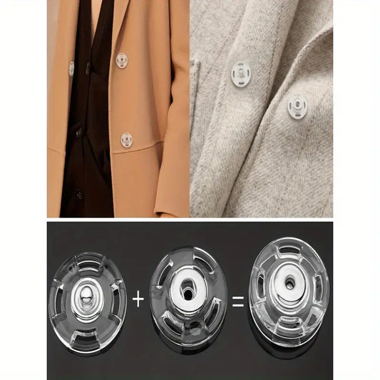 SNAP BUTTON PRESS BUTTON TRANSPARENT