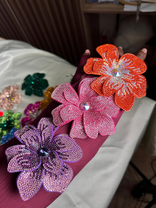 RADIANT RHINESTONE FLOWER SMALL