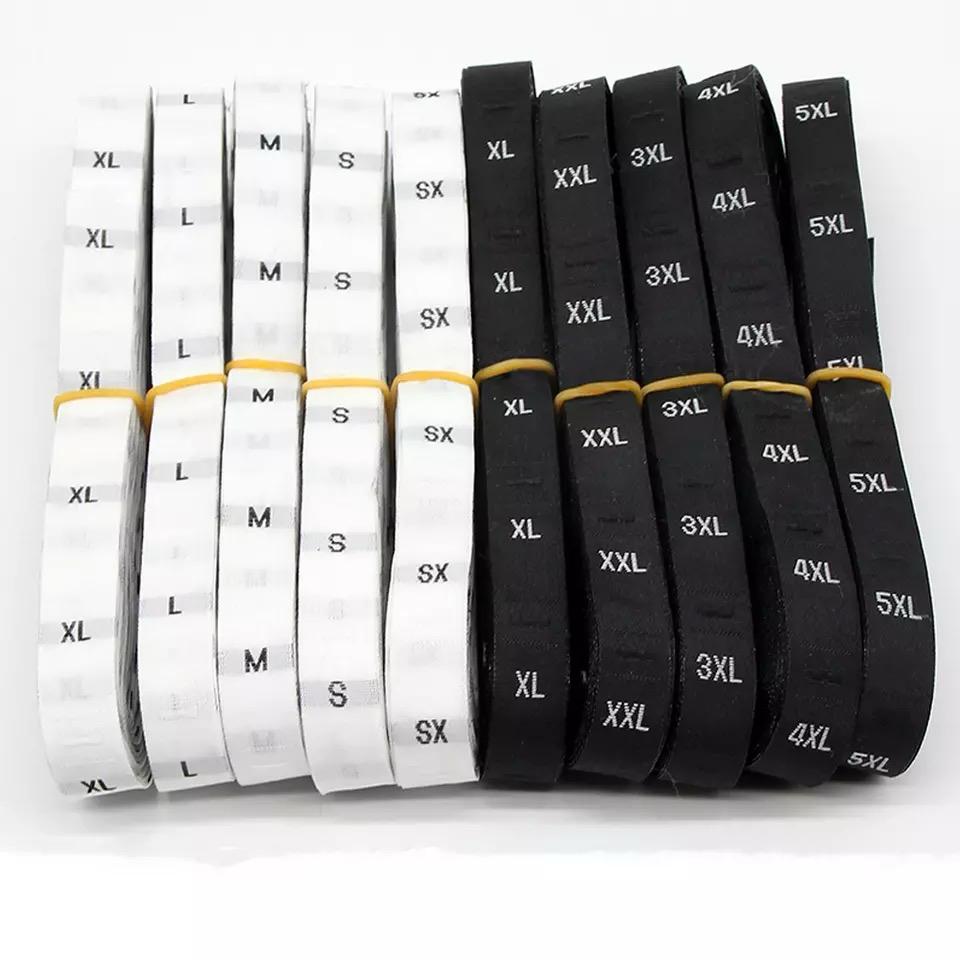 WOVEN SIZE LABEL LETTERS