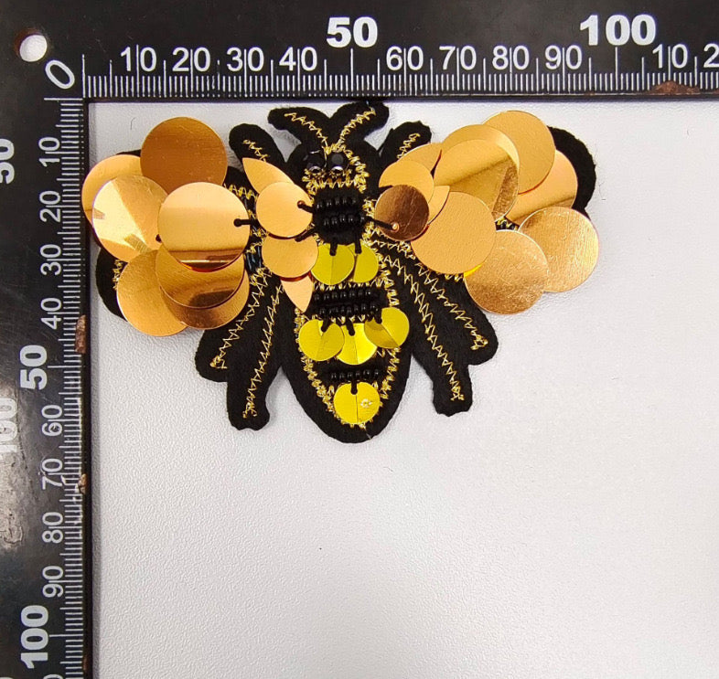 SEQUINNED BEE APPLIQUE