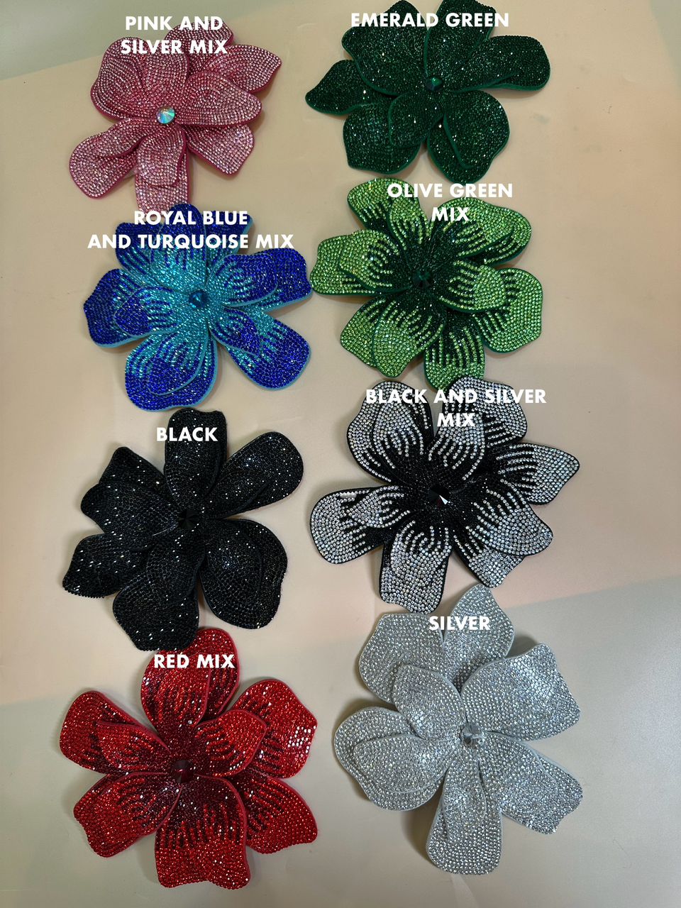 RADIANT RHINESTONE FLOWER BIG