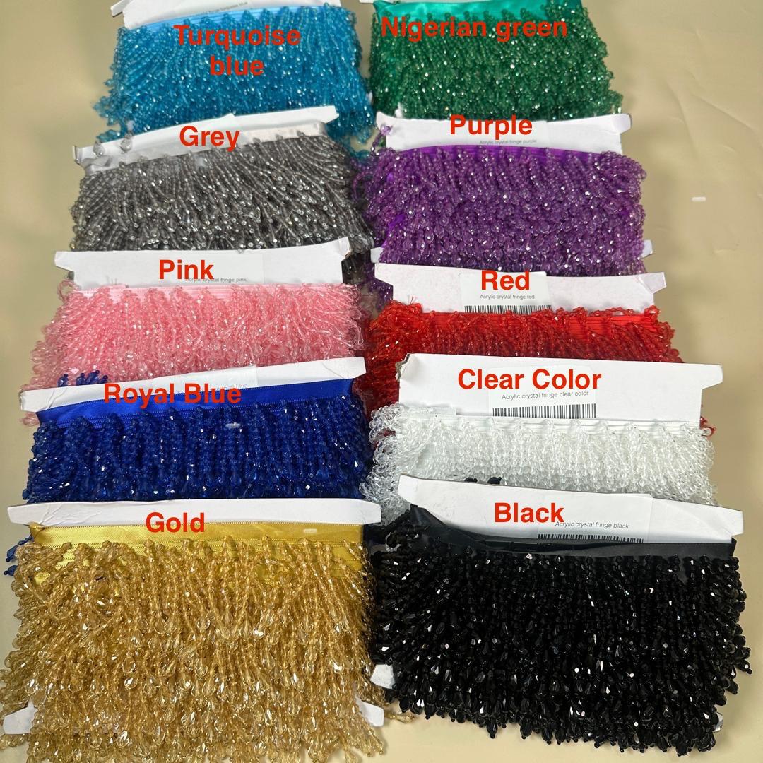 ACRYLIC CRYSTAL FRINGE
