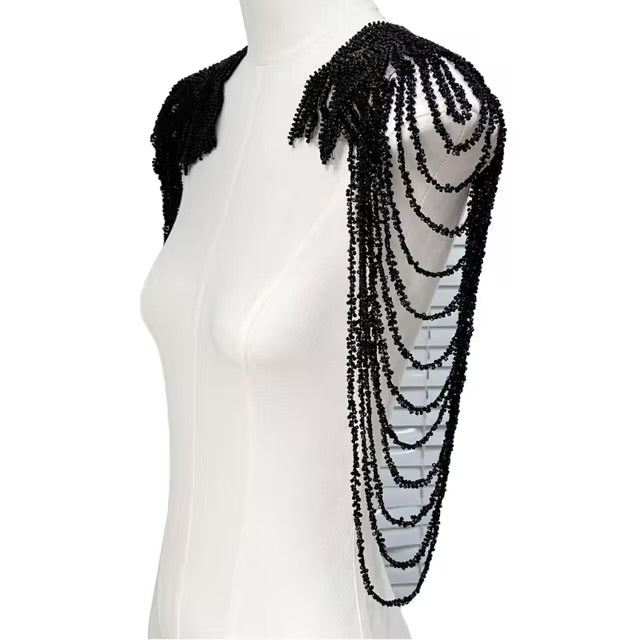 BIG BEADED ROPE APPLIQUE