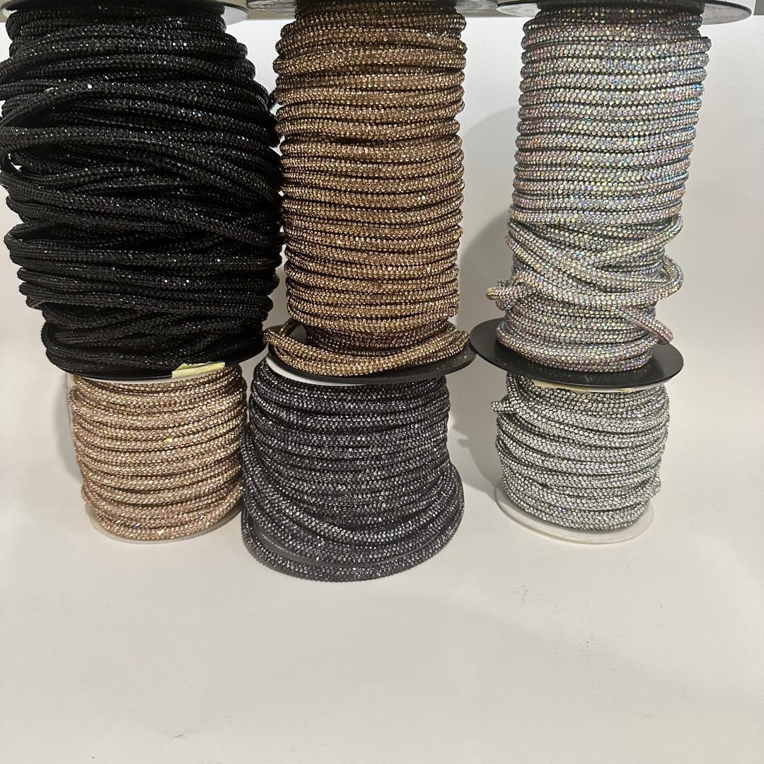 RHINESTONE CORD TRIMMING