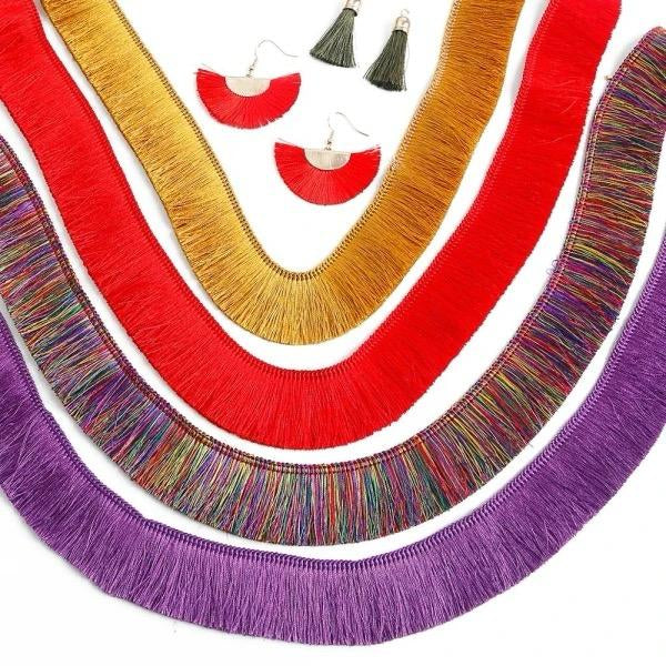 SILK SHORT FRINGE
