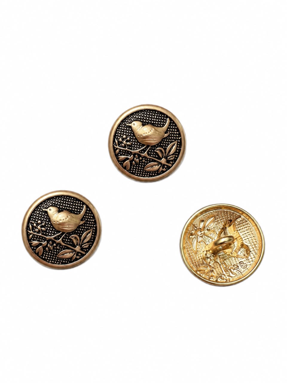 SONGBIRD METAL BUTTON 18MM