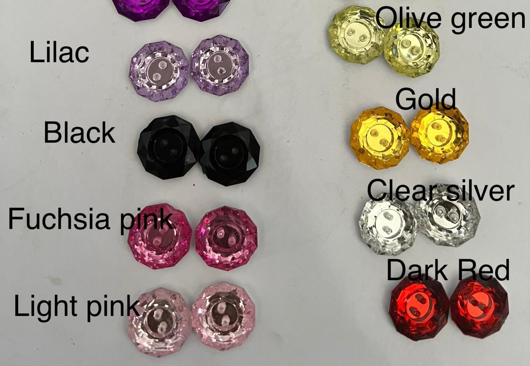 CRYSTAL SHIRT BUTTON BIG