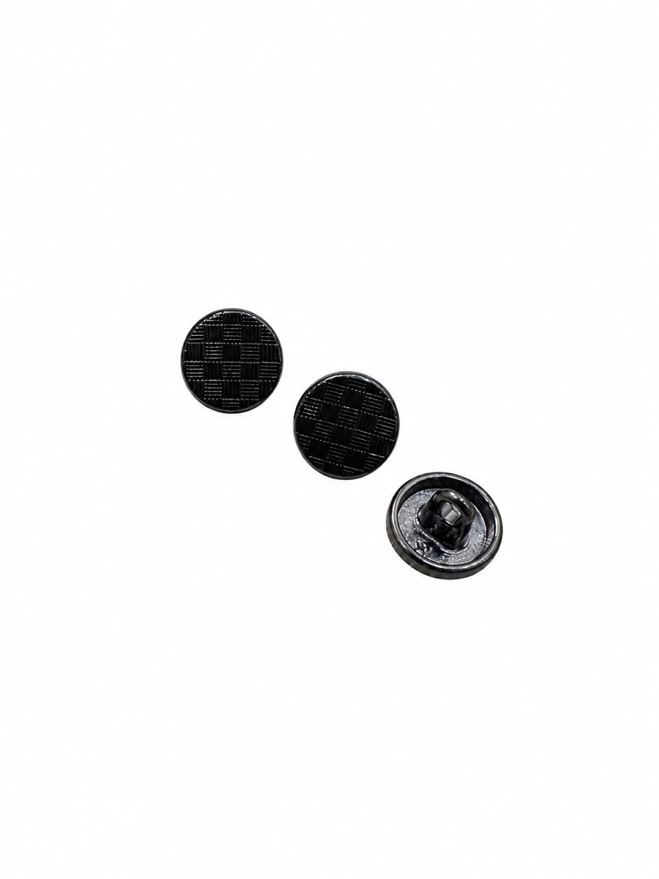 CHECK GRID METAL BUTTON 10MM