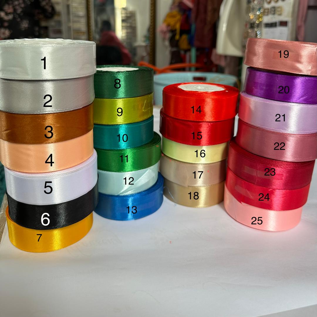 CRAFT SATIN RIBBON 2.5CM