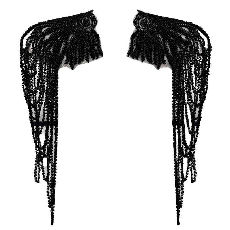 BIG BEADED ROPE APPLIQUE