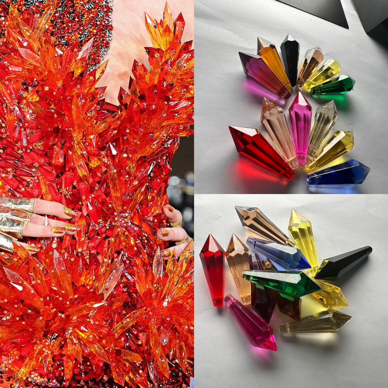 BIG CRYSTAL DROP CONE STYLE