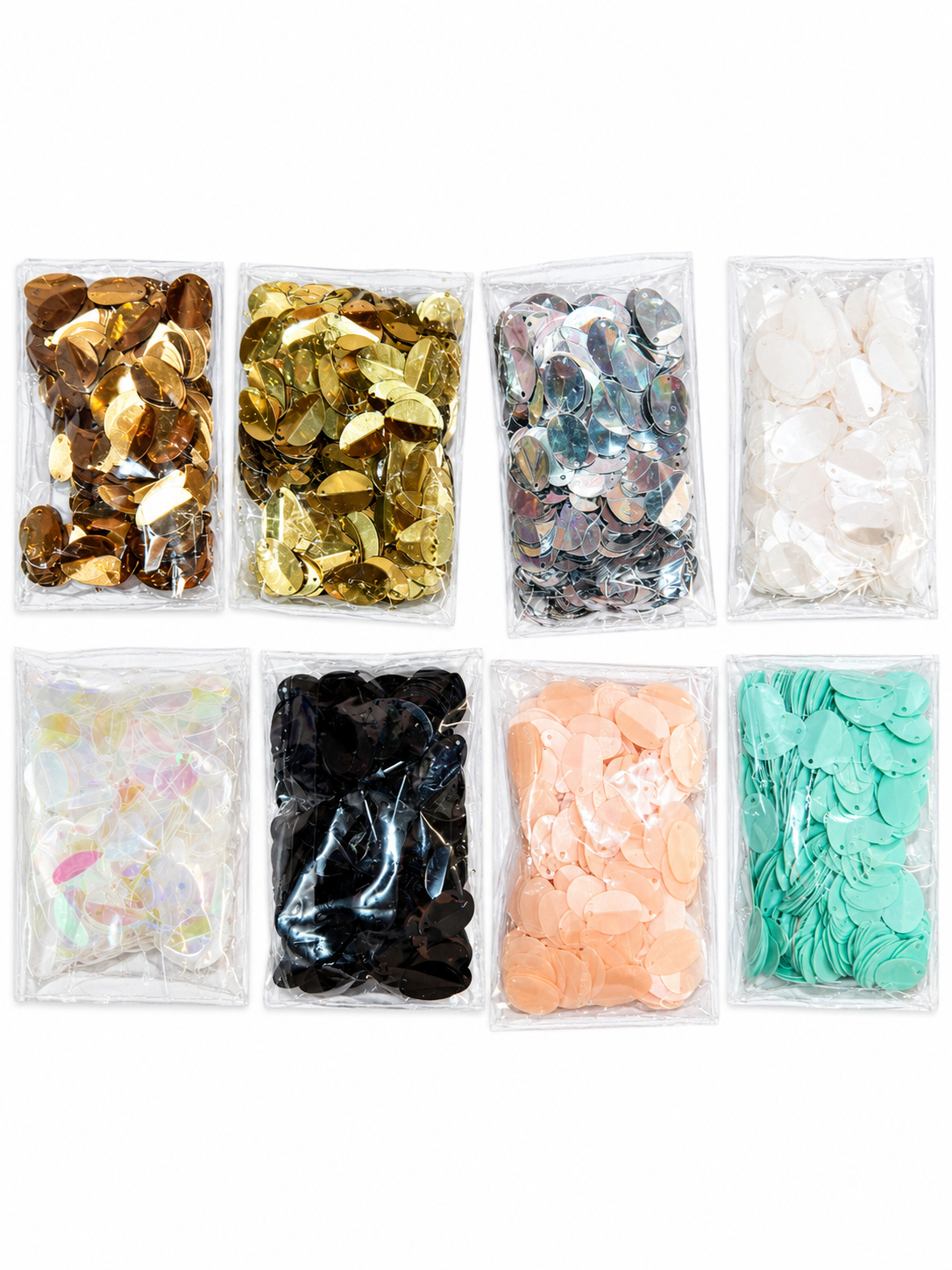 FOLDED OVAL SEQUIN