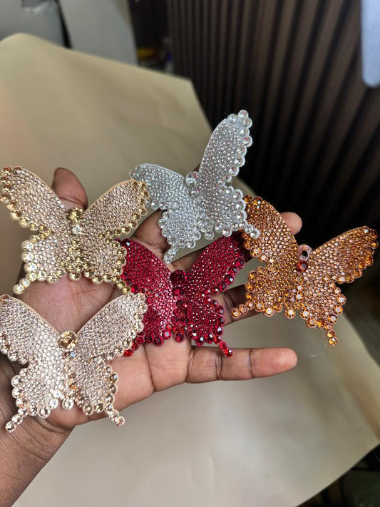 BUTTERFLY RHINESTONE FLOWER