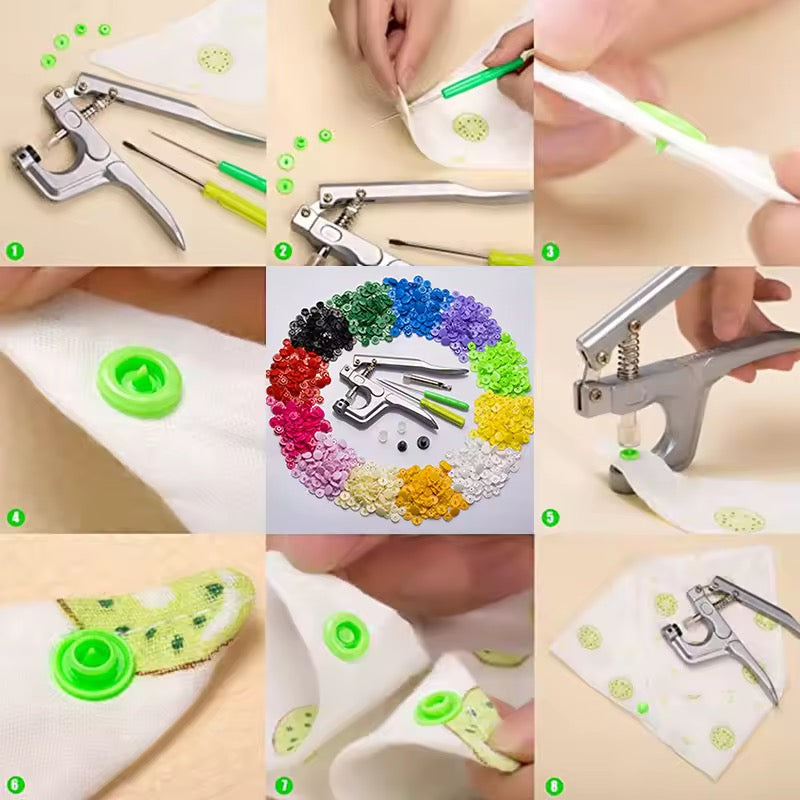 PLIER FOR PLASTIC SNAP BUTTONS