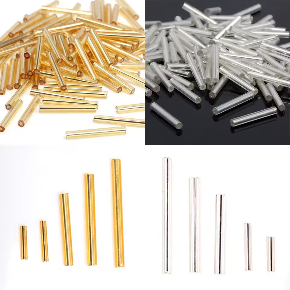 LONG STRAW BEADS/ BUNGLE BEADS/ RICE BEADS