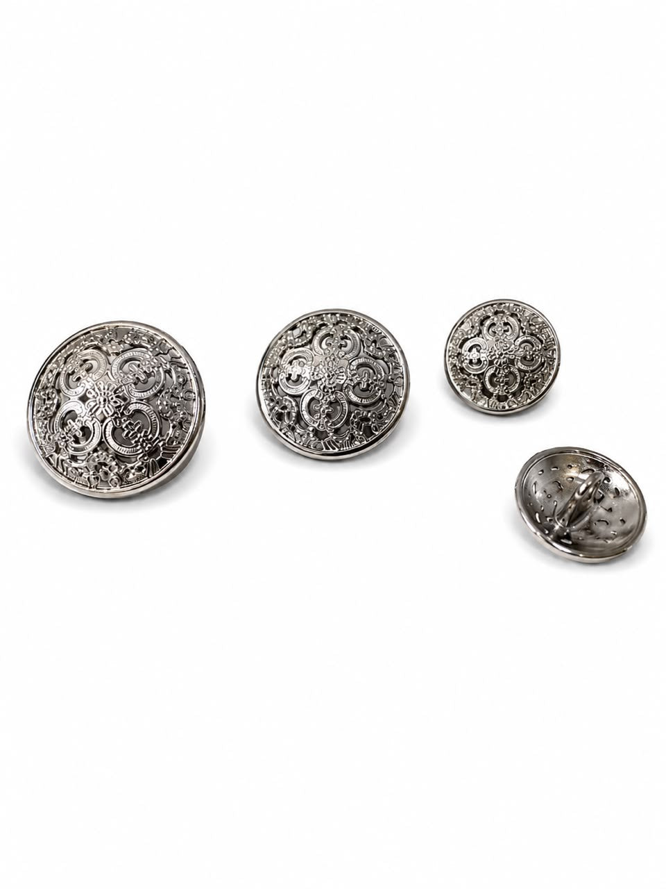 IMPERIAL METAL BUTTON SILVER