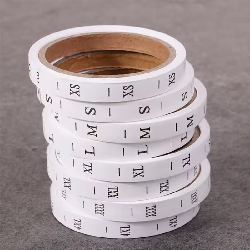 POLYESTER NON WOVEN SIZE LABEL LETTERS