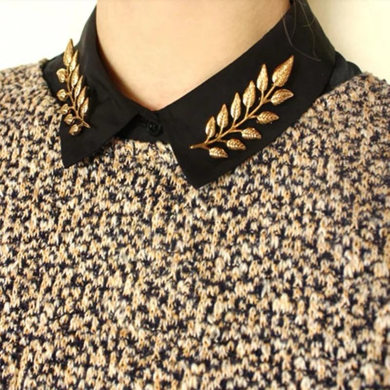 LEAF BROOCH PIN COLLAR BROOCH