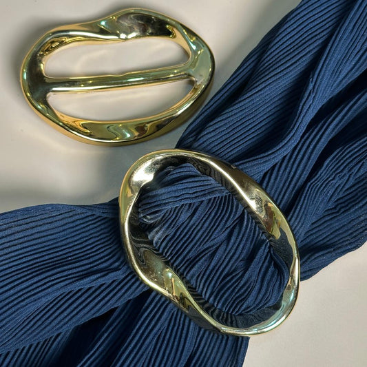 GOLD ACRYLIC BUCKLE