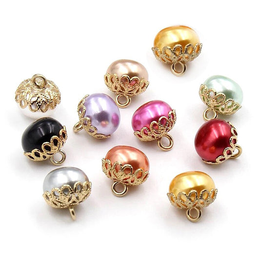 PEARL BUTTON WITH CROWN