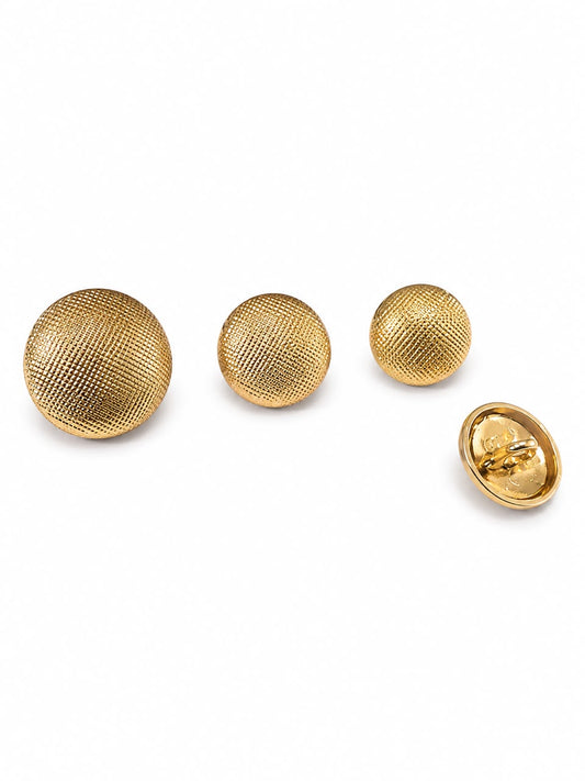 GRAIN METAL BUTTON GOLD