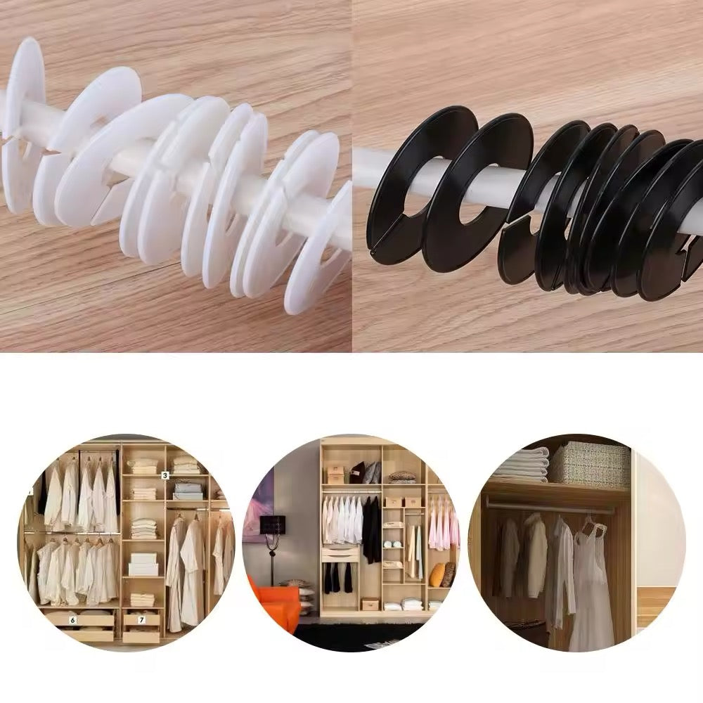 CLOSET HANGER DIVIDERS/ORGANIZER, HANGER SEPARATOR DIVIDED CLOTHING SET OF 5 PIECES