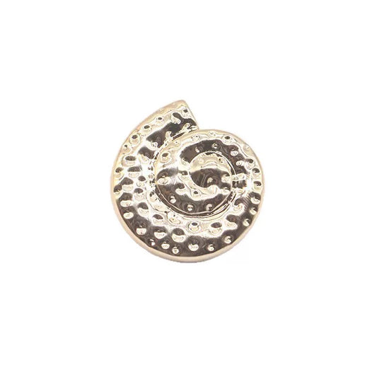 SPIRAL SHELL BUTTON GOLD