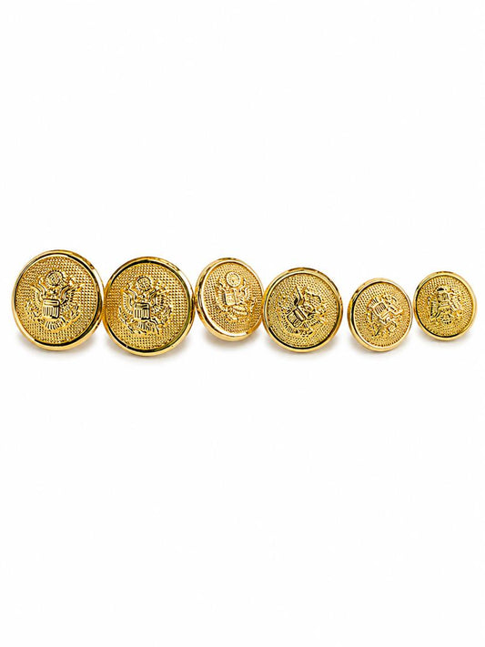 EAGLE BADGE BUTTON GOLD
