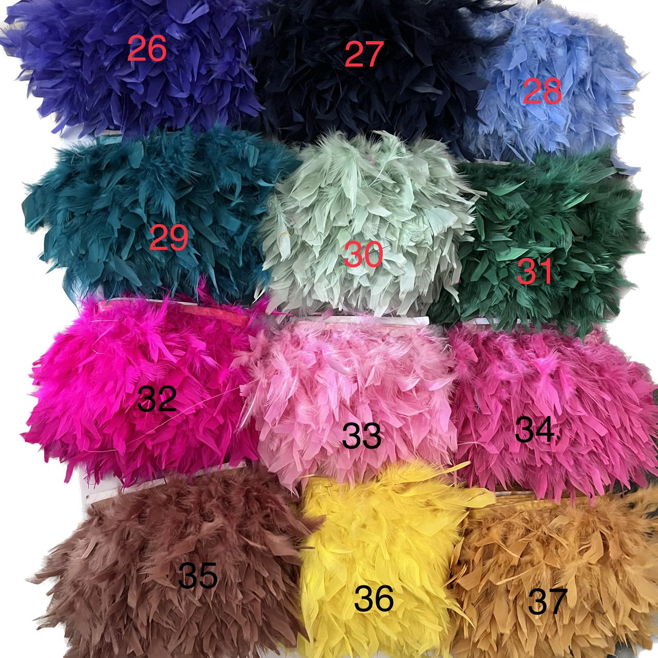 FLUFFY CHICKEN TRIM MARABOU FEATHER TRIMMING BUSH FEATHER
