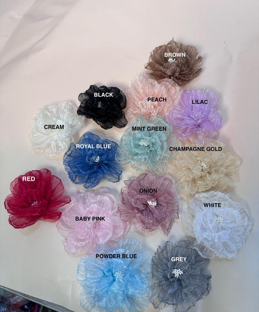 SHEER FLOWER WITH STEM