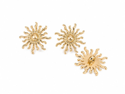 SUNRAY BUTTON GOLD