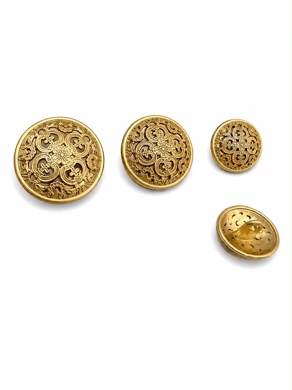 IMPERIAL METAL BUTTON MATTE GOLD