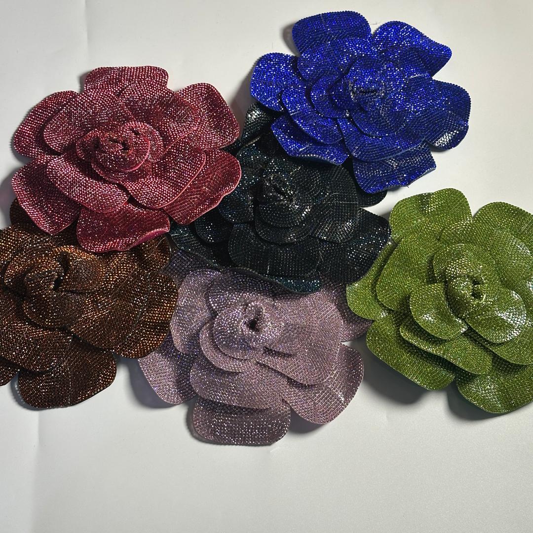 LARGE RHINESTONE FLOWER