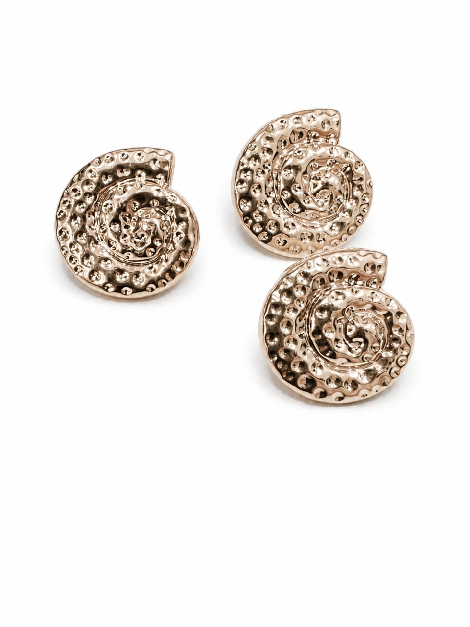 SPIRAL SHELL BUTTON GOLD