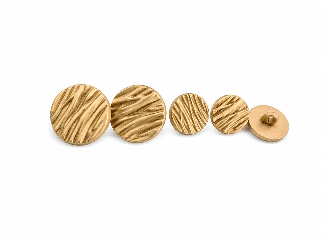 FLOW LINE BUTTON MATTE GOLD