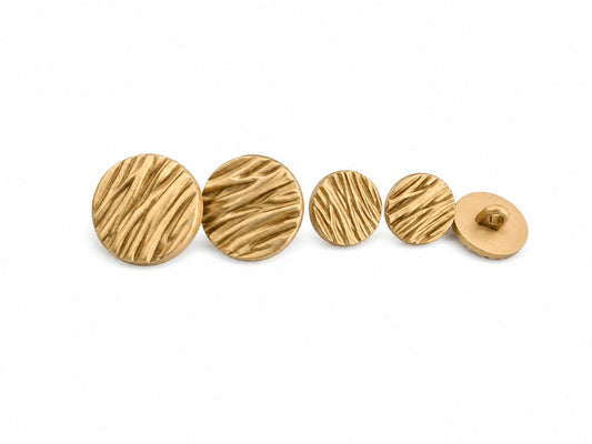 FLOW LINE BUTTON MATTE GOLD
