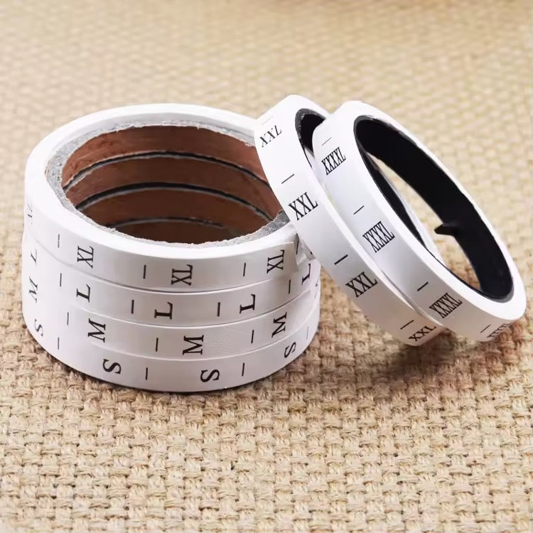 POLYESTER NON WOVEN SIZE LABEL LETTERS