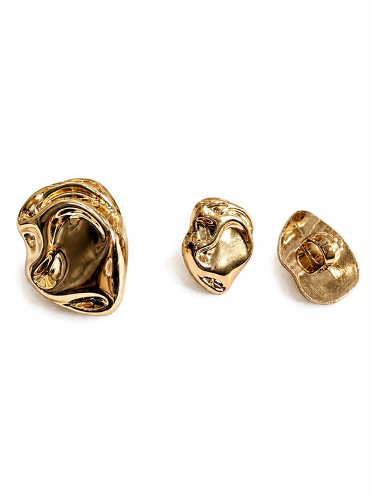 FLUID BUTTON SHINY GOLD