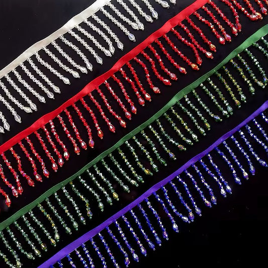 CRYSTAL FRINGE SHORT LENGTH
