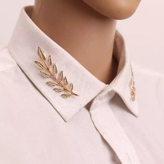LEAF BROOCH PIN COLLAR BROOCH