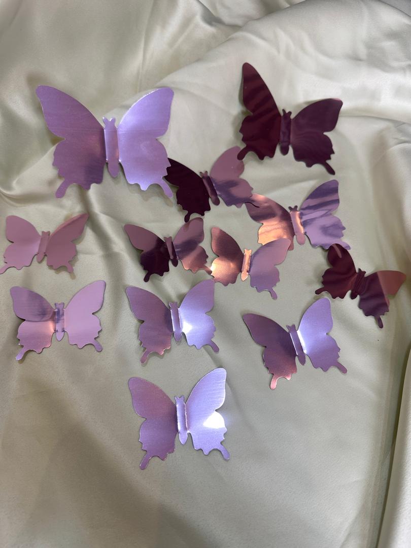 3D MIRROR SEQUIN BUTTERFLY