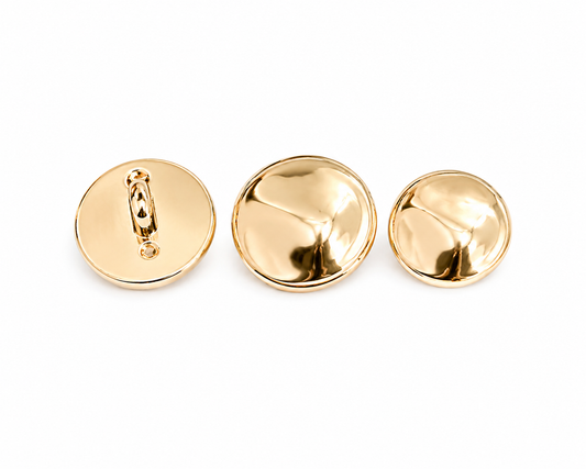 PUFFED ROUND BUTTON GOLD